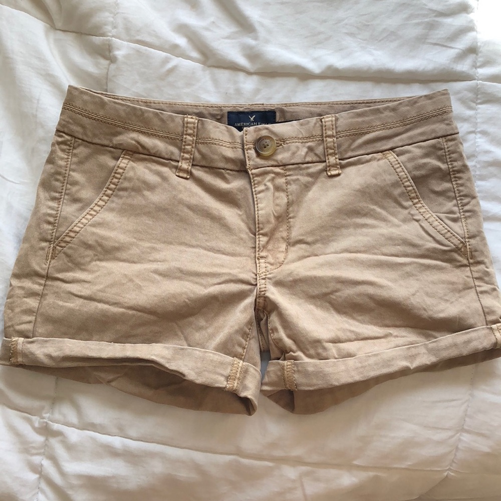 Khaki shorts from American Eagle